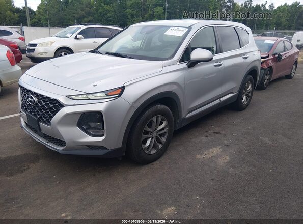 5NMS23AD0KH010519 2019 HYUNDAI SANTA FE Silver Առջևի ձախ երեք քառորդ տեսարան