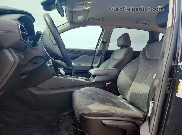 5NMS23AD0LH239462 2020 HYUNDAI SANTA Black Widok wnętrza z przodu