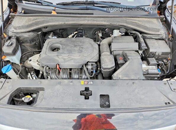 5NMS23AD0LH239462 2020 HYUNDAI SANTA Black Widok komory silnika