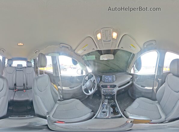 5NMS23AD0LH239462 2020 HYUNDAI SANTA Black Widok wnętrza 360 stopni