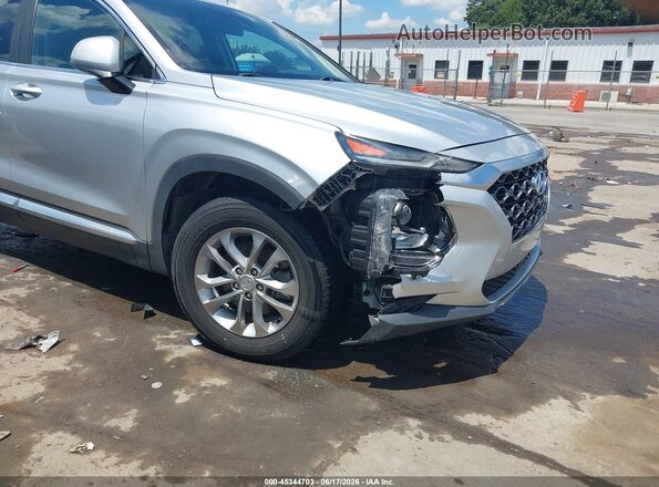 5NMS23AD1KH020413 2019 HYUNDAI SANTA FE Silver Widok z przodu
