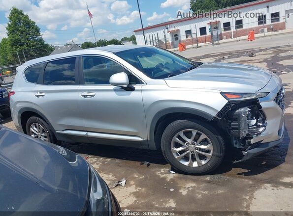 5NMS23AD1KH020413 2019 HYUNDAI SANTA FE Silver Widok wnętrza z tyłu