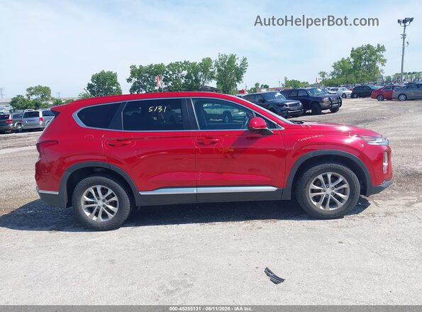 5NMS23AD1LH163041 2020 HYUNDAI SANTA FE Red Սալոնի հետևի տեսք
