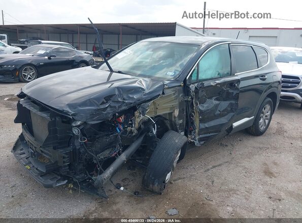 5NMS23AD1LH207524 2020 HYUNDAI SANTA FE Black Vista tres cuartos delantera izquierda