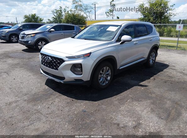 5NMS23AD2KH049709 2019 HYUNDAI SANTA FE Silver Front left