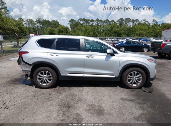 5NMS23AD2KH049709 2019 HYUNDAI SANTA FE Silver Rear interior view