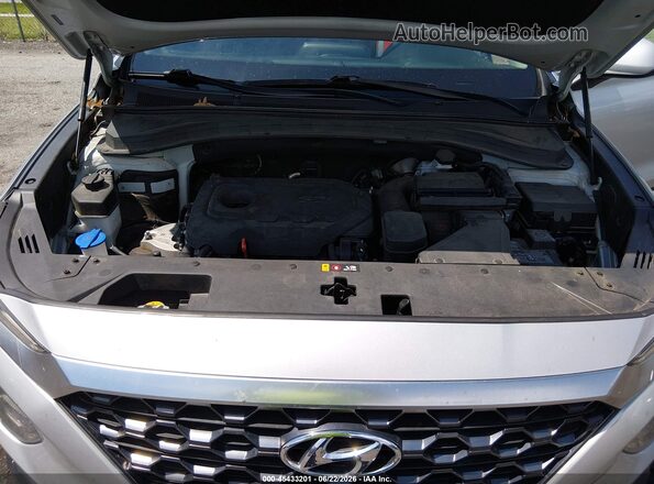 5NMS23AD2KH049709 2019 HYUNDAI SANTA FE Silver Rear view