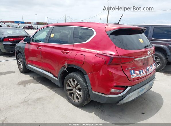 5NMS23AD2KH080409 2019 HYUNDAI SANTA FE Red Trasero izquierdo