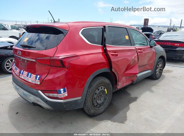 5NMS23AD2KH080409 2019 HYUNDAI SANTA FE Red Trasero derecho