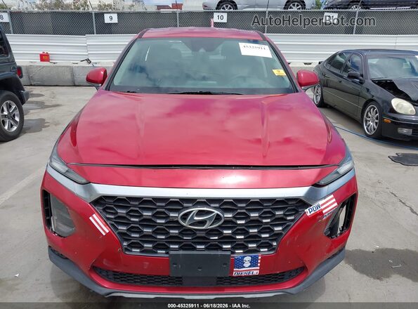 5NMS23AD2KH080409 2019 HYUNDAI SANTA FE Red Vista del cuadro de instrumentos