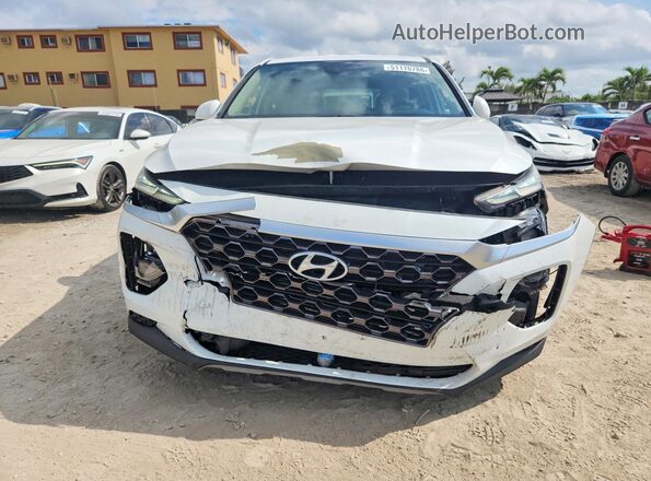 5NMS23AD2KH089577 2019 HYUNDAI SANTA White Front view