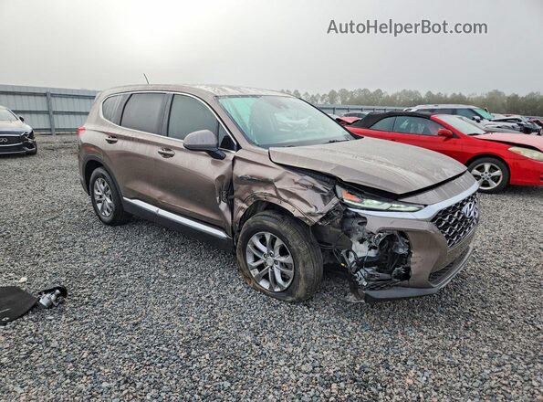 5NMS23AD2LH147916 2020 HYUNDAI SANTA Brown Delantero derecho