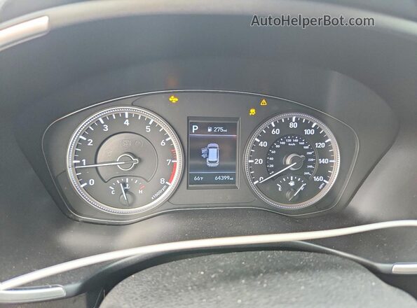 5NMS23AD2LH147916 2020 HYUNDAI SANTA Brown Vista del cuadro de instrumentos