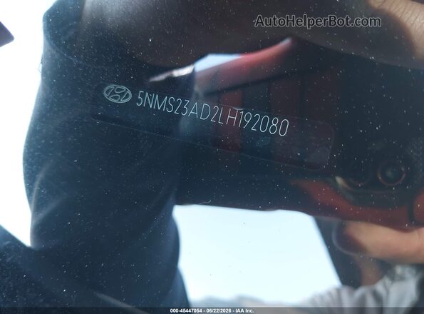 5NMS23AD2LH192080 2020 HYUNDAI SANTA FE White Շարժիչի բաժամունքի տեսք