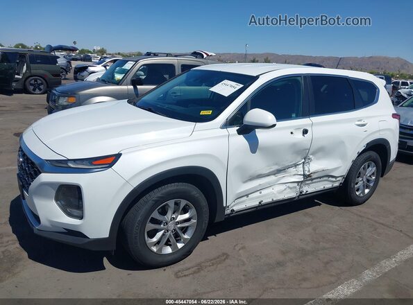5NMS23AD2LH192080 2020 HYUNDAI SANTA FE White Դիմացի տեսք
