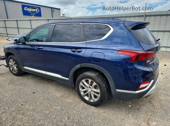 5NMS23AD3LH142868 2020 HYUNDAI SANTA Blue Trasero izquierdo