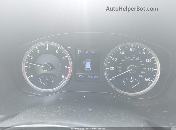 5NMS23AD4KH094814 2019 HYUNDAI SANTA FE Gray Vista de los asientos traseros