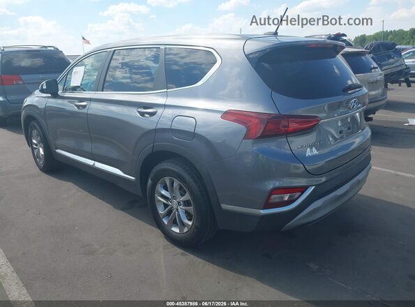 5NMS23AD4KH094814 2019 HYUNDAI SANTA FE Gray Trasero izquierdo