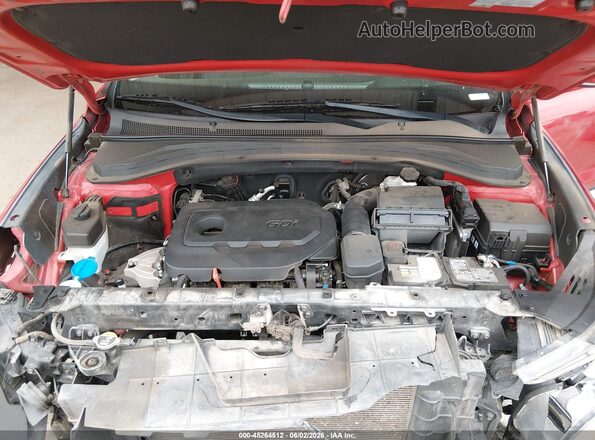 5NMS23AD4KH128461 2019 HYUNDAI SANTA FE Красный Вид сзади