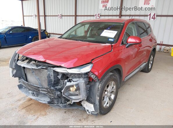 5NMS23AD4KH128461 2019 HYUNDAI SANTA FE Красный Передняя левая четверть