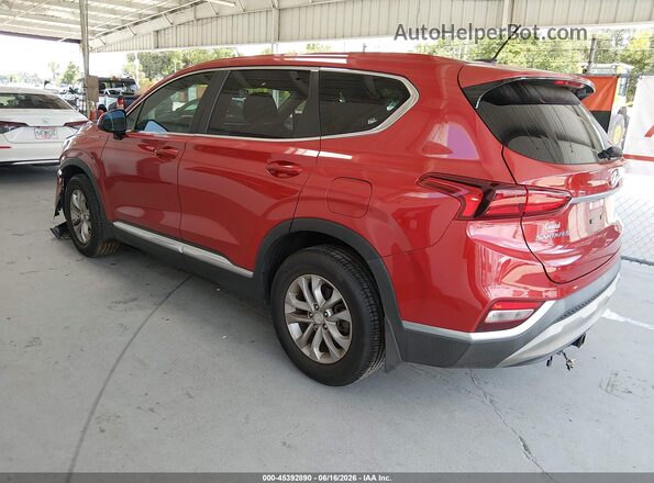 5NMS23AD4LH167827 2020 HYUNDAI SANTA FE Red Rear left