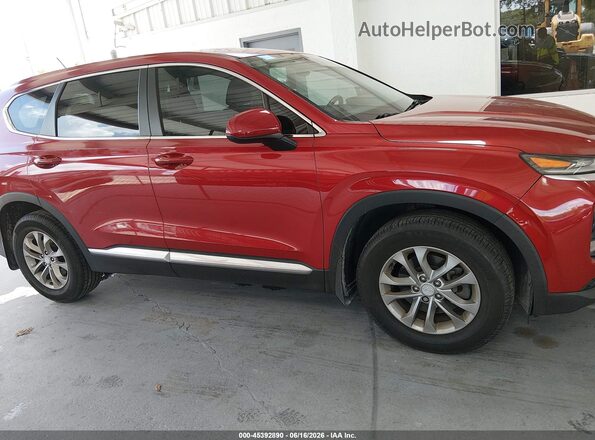 5NMS23AD4LH167827 2020 HYUNDAI SANTA FE Red Rear interior view