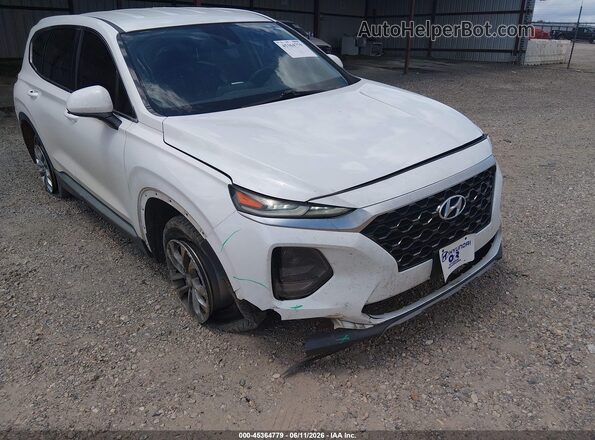 5NMS23AD5KH008300 2019 HYUNDAI SANTA FE White Widok z przodu