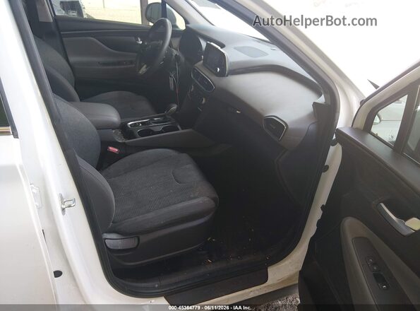 5NMS23AD5KH008300 2019 HYUNDAI SANTA FE White Widok wnętrza z przodu