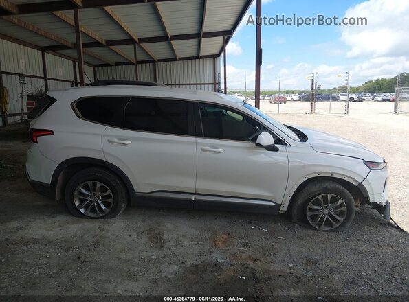 5NMS23AD5KH008300 2019 HYUNDAI SANTA FE White Widok wnętrza z tyłu