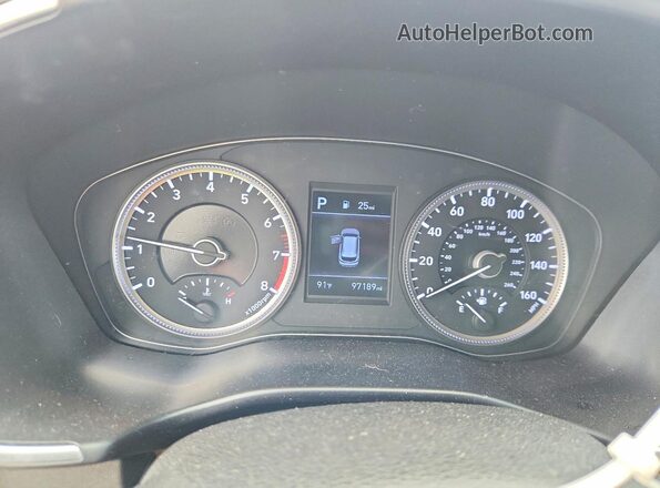 5NMS23AD6KH117140 2019 HYUNDAI SANTA Белый Вид щитка приборов