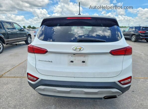 5NMS23AD6KH117140 2019 HYUNDAI SANTA Белый Вид сзади