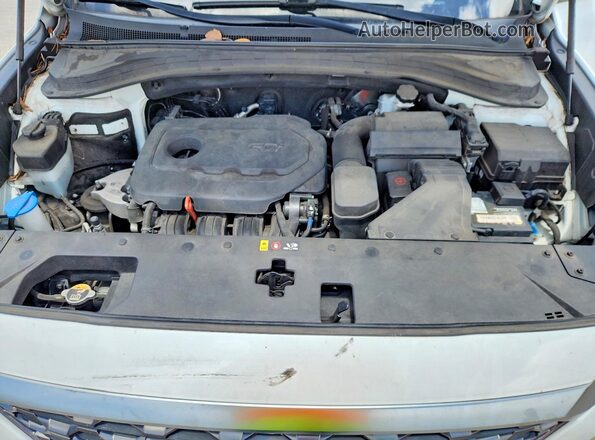5NMS23AD6KH117140 2019 HYUNDAI SANTA Белый Вид подкапотного пространства