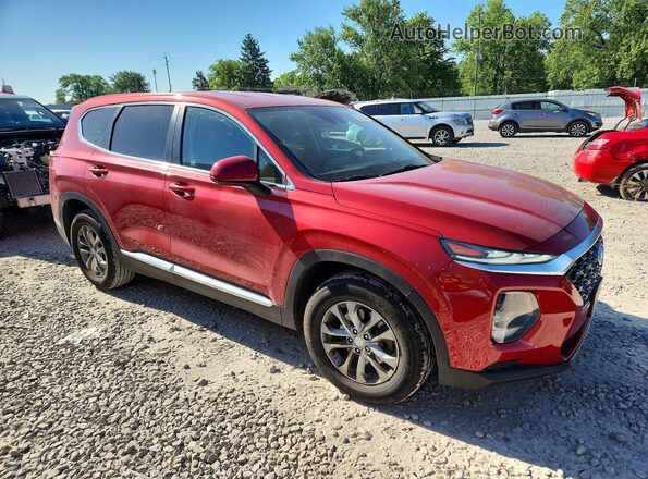 5NMS23AD6LH144887 2020 HYUNDAI SANTA Red Delantero derecho