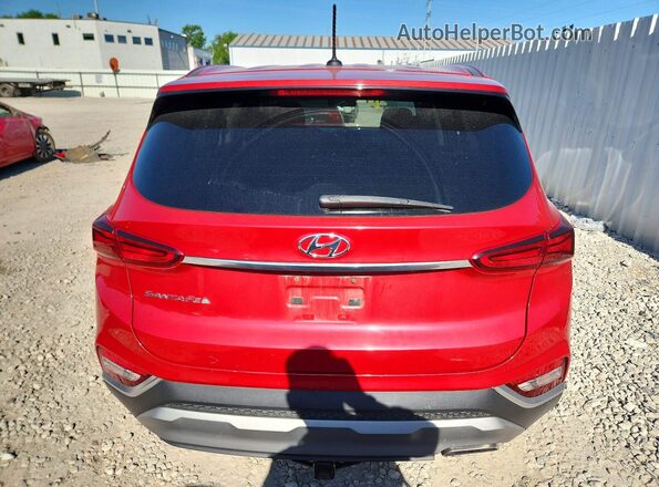 5NMS23AD6LH144887 2020 HYUNDAI SANTA Red Vista trasera