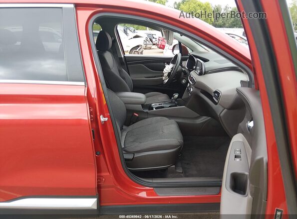 5NMS23AD6LH255875 2020 HYUNDAI SANTA FE Orange Widok wnętrza z przodu