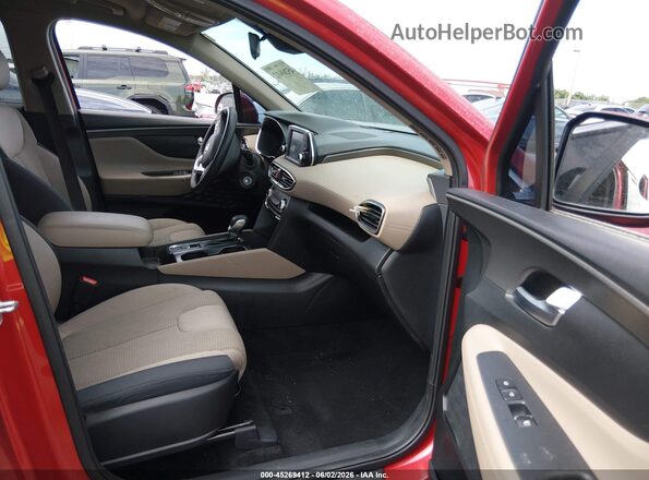 5NMS23AD6LH280484 2020 HYUNDAI SANTA FE Red Vista interior delantera