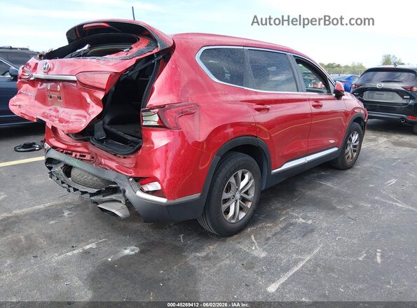5NMS23AD6LH280484 2020 HYUNDAI SANTA FE Red Trasero derecho