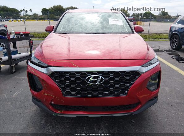5NMS23AD6LH280484 2020 HYUNDAI SANTA FE Red Vista del cuadro de instrumentos
