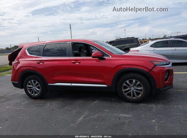 5NMS23AD6LH280484 2020 HYUNDAI SANTA FE Red Vista interior trasera