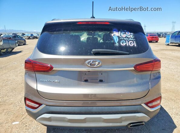 5NMS23AD7KH014664 2019 HYUNDAI SANTA Gray უკანა ხედი