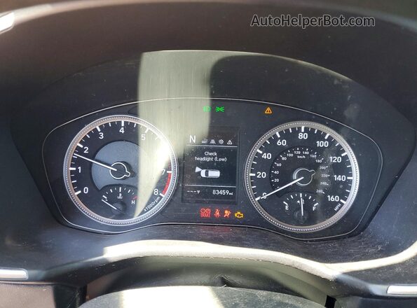5NMS23AD7KH014664 2019 HYUNDAI SANTA Gray ხელსაწყოთა პანელის ხედი