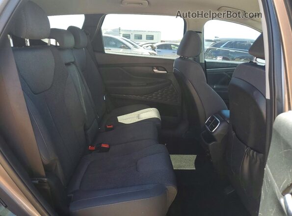 5NMS23AD7KH014664 2019 HYUNDAI SANTA Gray უკანა სავარძლების ხედი