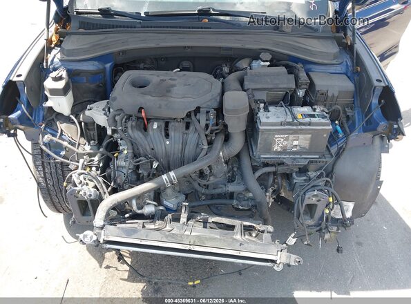 5NMS23AD8KH067082 2019 HYUNDAI SANTA FE Blue Widok z tyłu