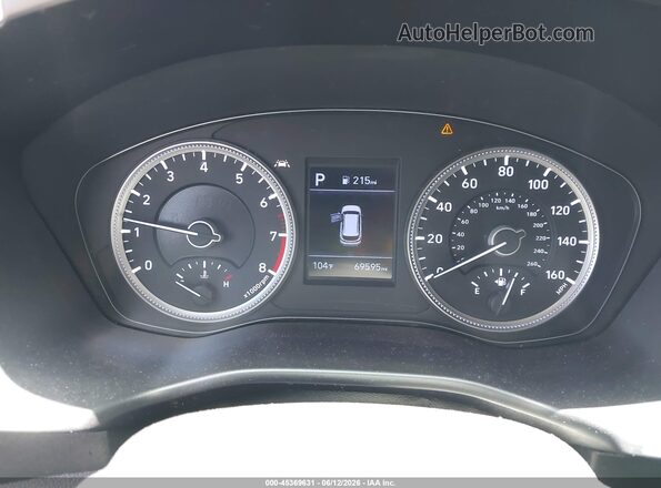 5NMS23AD8KH067082 2019 HYUNDAI SANTA FE Blue Widok tylnych siedzeń