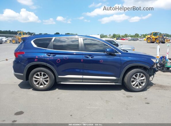 5NMS23AD8KH067082 2019 HYUNDAI SANTA FE Blue Widok wnętrza z tyłu