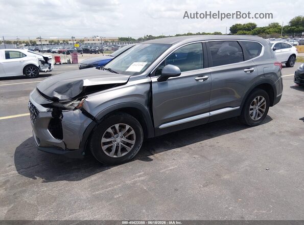 5NMS23AD9KH031773 2019 HYUNDAI SANTA FE Серый Передняя левая четверть