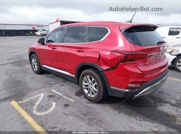 5NMS23AD9LH248533 2020 HYUNDAI SANTA FE Red Trasero izquierdo