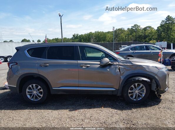 5NMS23ADXKH096714 2019 HYUNDAI SANTA FE Gray Вид задньої частини салону