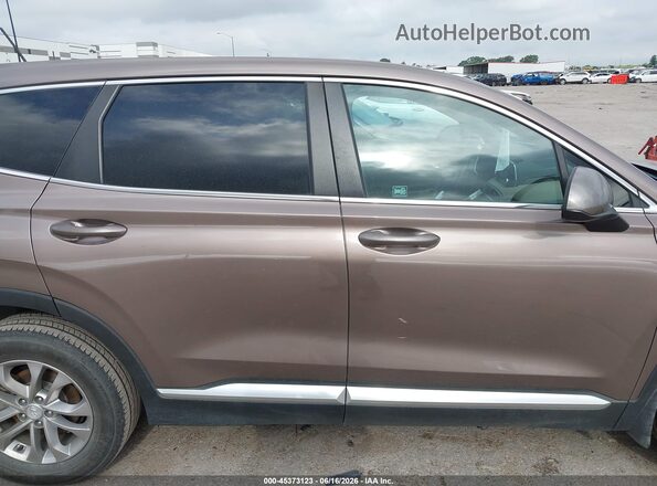 5NMS23ADXLH244894 2020 HYUNDAI SANTA FE Brown Rear interior view