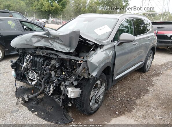 5NMS24AJ2MH331962 2021 HYUNDAI SANTA FE Gray Առջևի ձախ երեք քառորդ տեսարան
